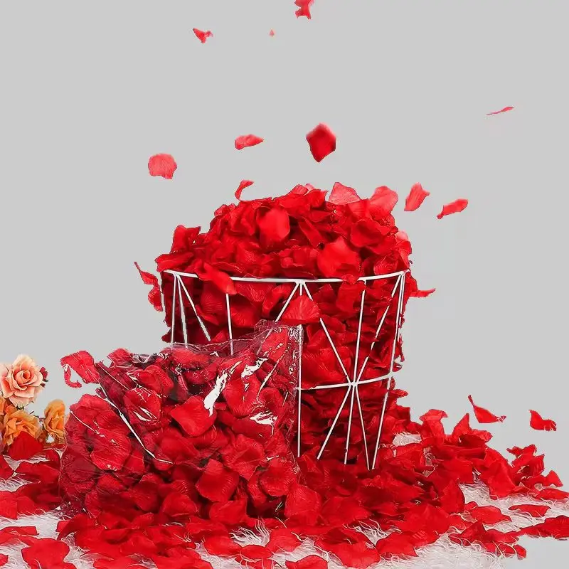 100g/Pack Colorful Rose Petal Artificial Romantic Silk Rose Leaves Valentines Day Wedding Party Romantic Decoration