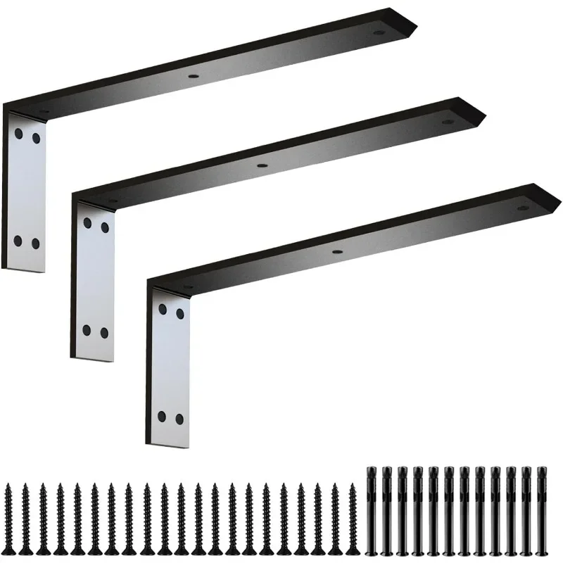 

Premium Heavy Duty Countertop Brackets 20 inch 3 Pack (2/5" Thick),Granite Countertop Support 20" x 8" x 2 1/2"