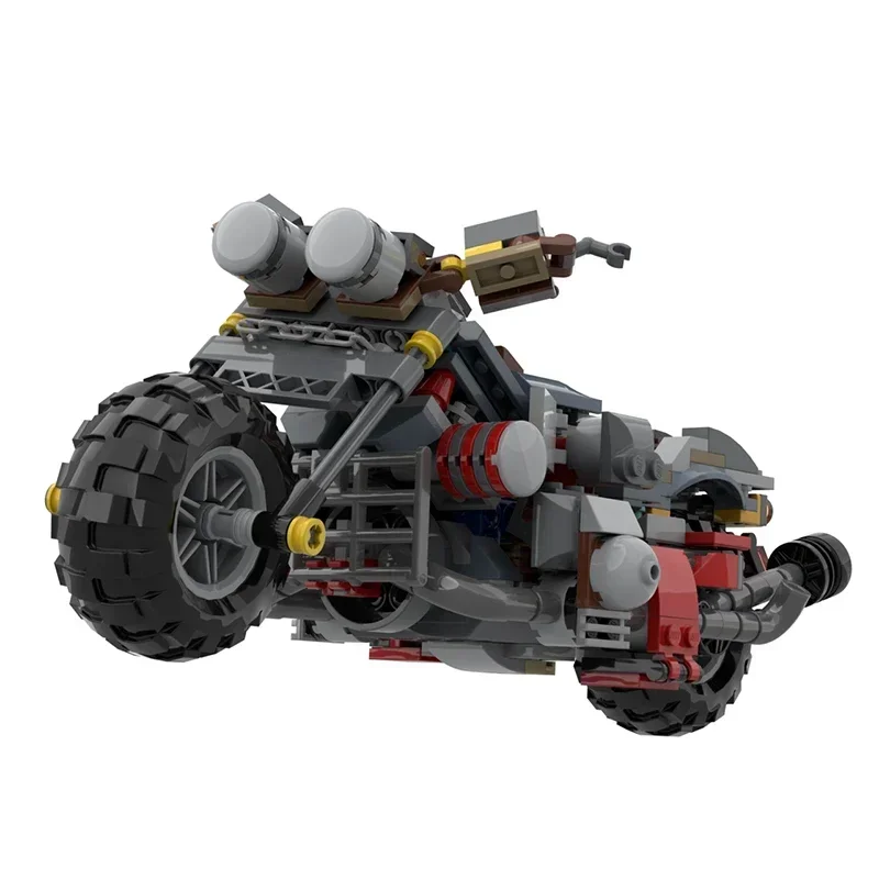 Stadsautomodel Moc Bouwstenen Doomsday Escape Motorcycle Technology Modulaire blokken Geschenken Kerstspeelgoed DIY-sets Montage