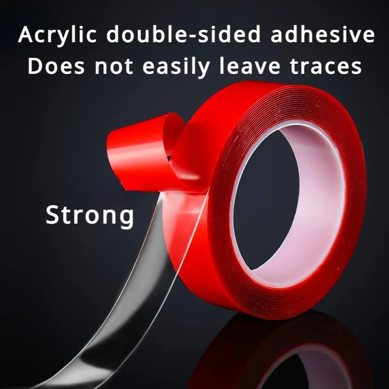 Double Sided Tape Nano Tape 3Meter 3/6/8/10/15/20/25/30Mm Width Transparent Tape Washable Adhesive Nano Traceless Sticker Glue