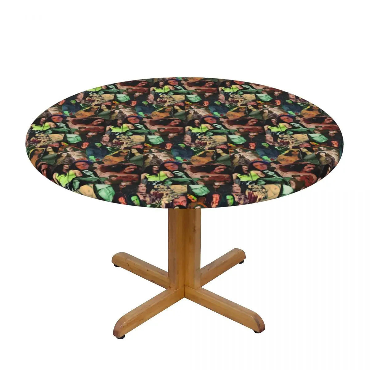 Type O Negative Peter Steele Dark Goth Waterproof Round Tablecloth Oilproof Table Cloth for Kitchen Events Dining Table Cover