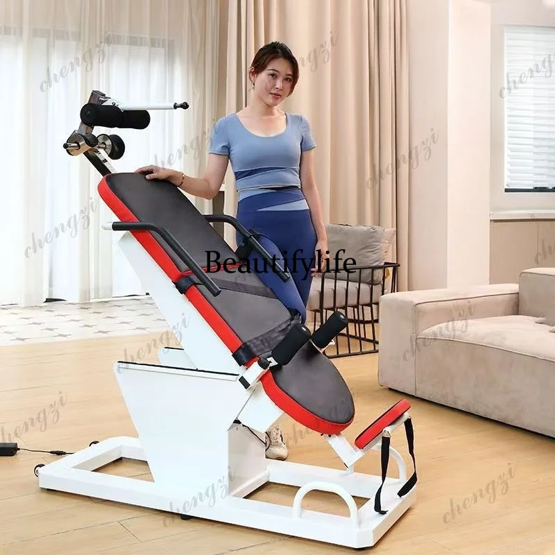household intervertebral disc electric traction lumbar spine fitness equipment upside down stretching artifact upside down