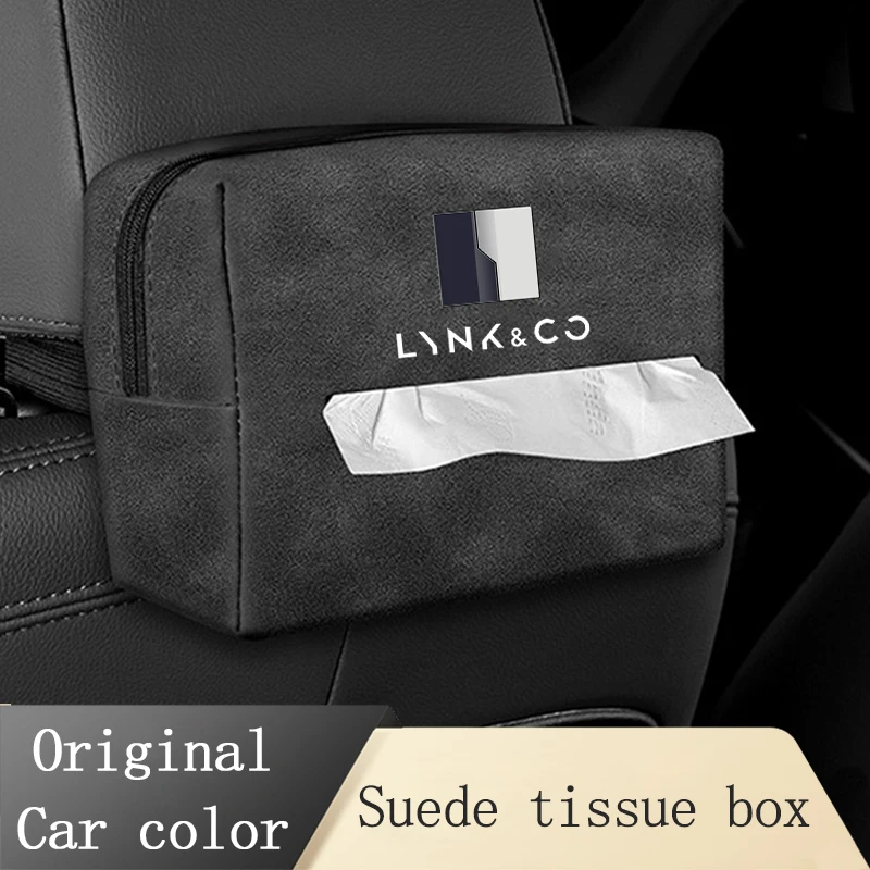 

For Lynk co 01 05 03 09 02 04 06 07 08 Car Seat Back Tissue Box Tissue Bag Protective Cover Interior Storage Car Accessorie