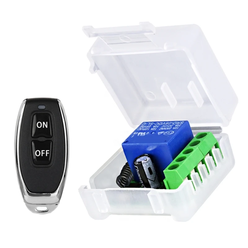 جهاز تحكم عن بعد 433 ميجاهرتز 12 فولت 10 أمبير، مفاتيح لاسلكية عن بعد، وحدة مرحلات 1CH