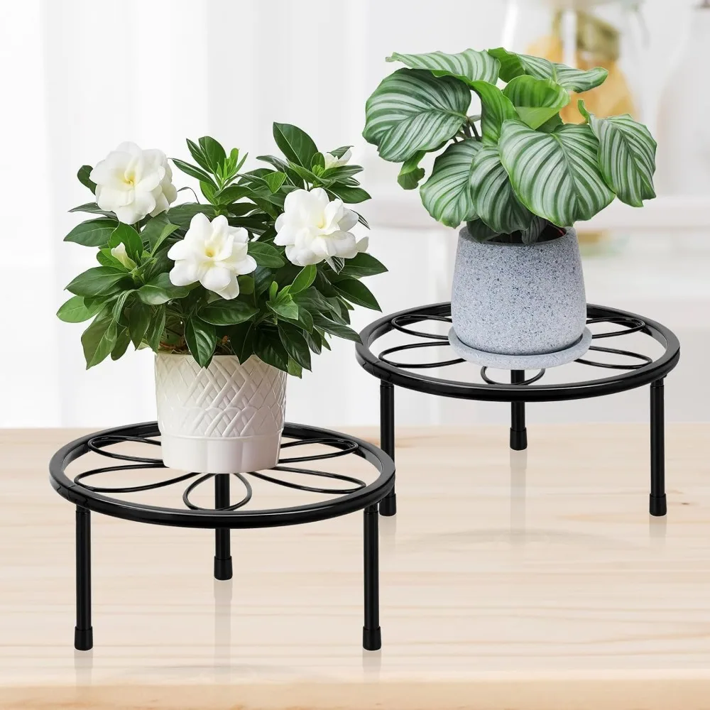 

Plant Stand Indoor, Plant Stand,Plant Stands Outdoor for Multiple, Metal Plant Stands, Potted Plant Holder for Garden Home ( 2