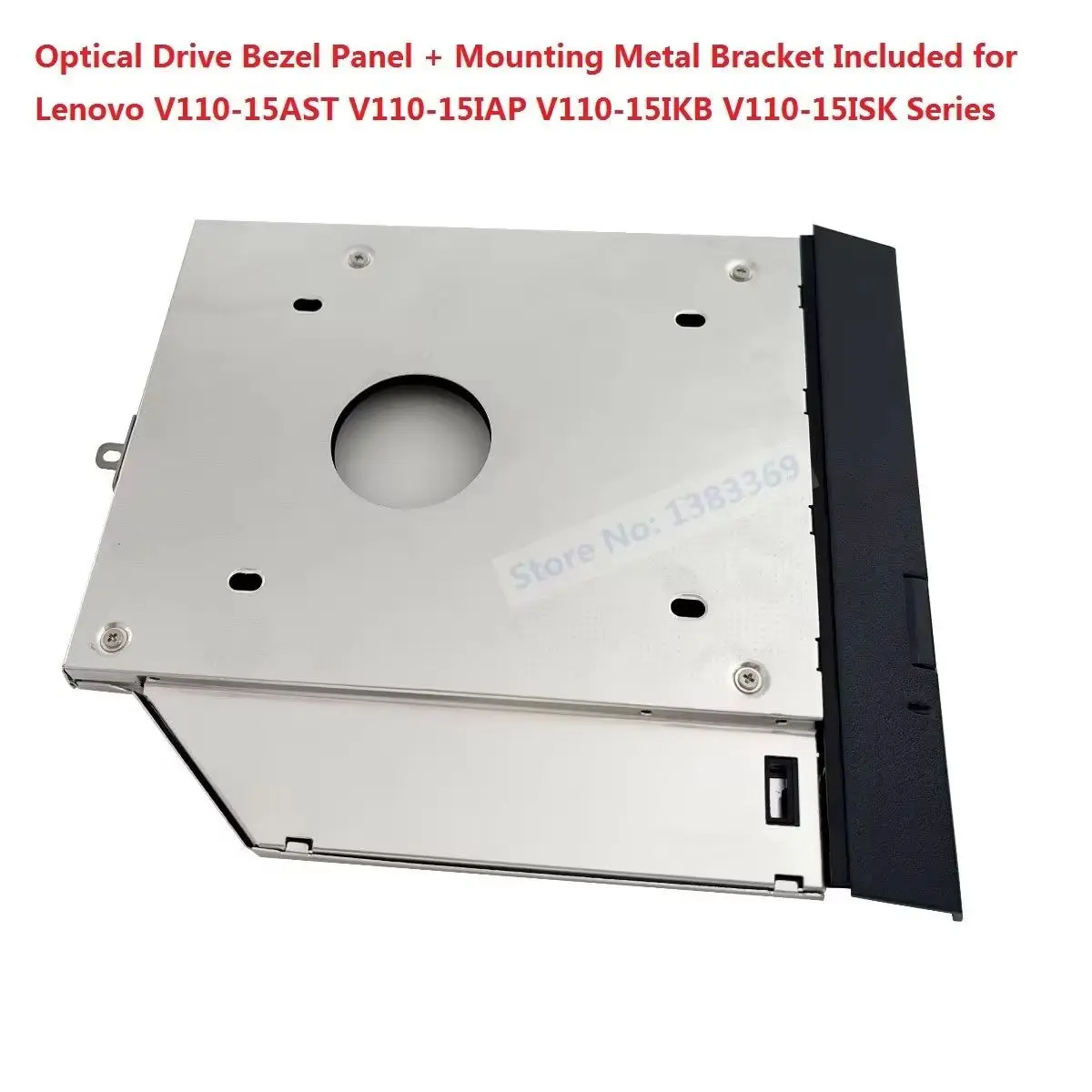 

With Matched Bezel Panel 2nd 2.5 Hard Drive HDD Optical bay Caddy Frame for Lenovo V110-15AST V110-15IAP V110-15IKB V110-15ISK
