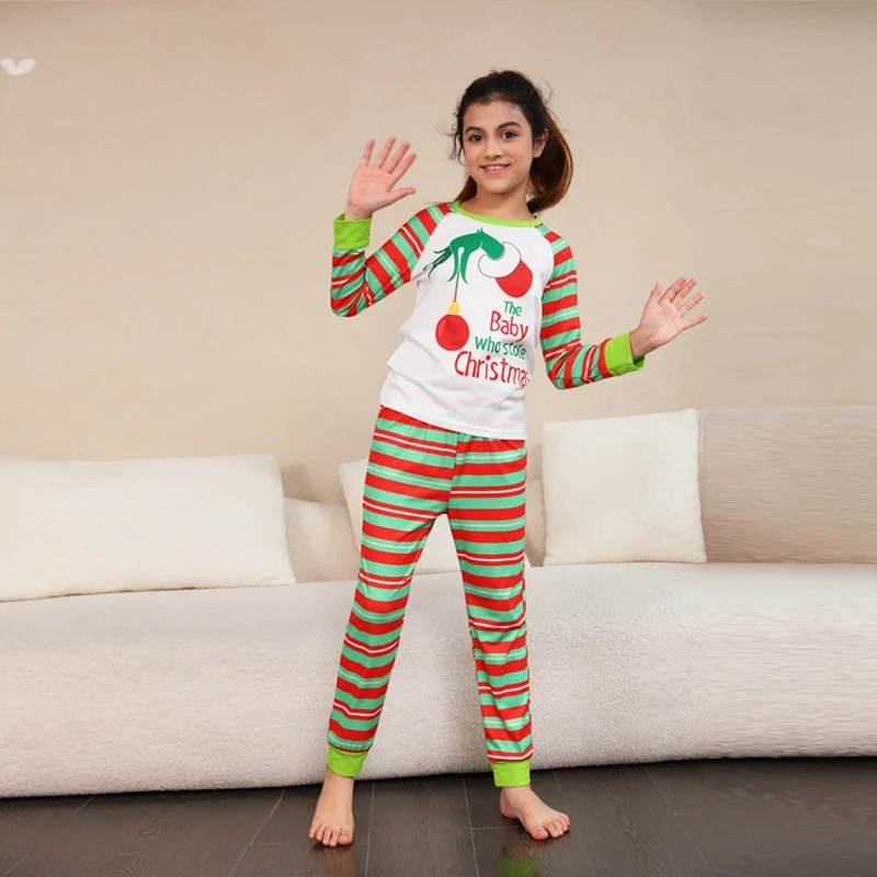 Family Matching Clothes Parent-child Wear Fashion Soft and Loose Cute Christmas Home Wear Warm Family Pajamas Sets