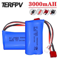 2S 7.4V 3000mah lipo Battery 18650 For Wltoys 144001 A959-B A969-B A979-B K929-B 12428 12423 10428 Q39 RC Car Spare Parts