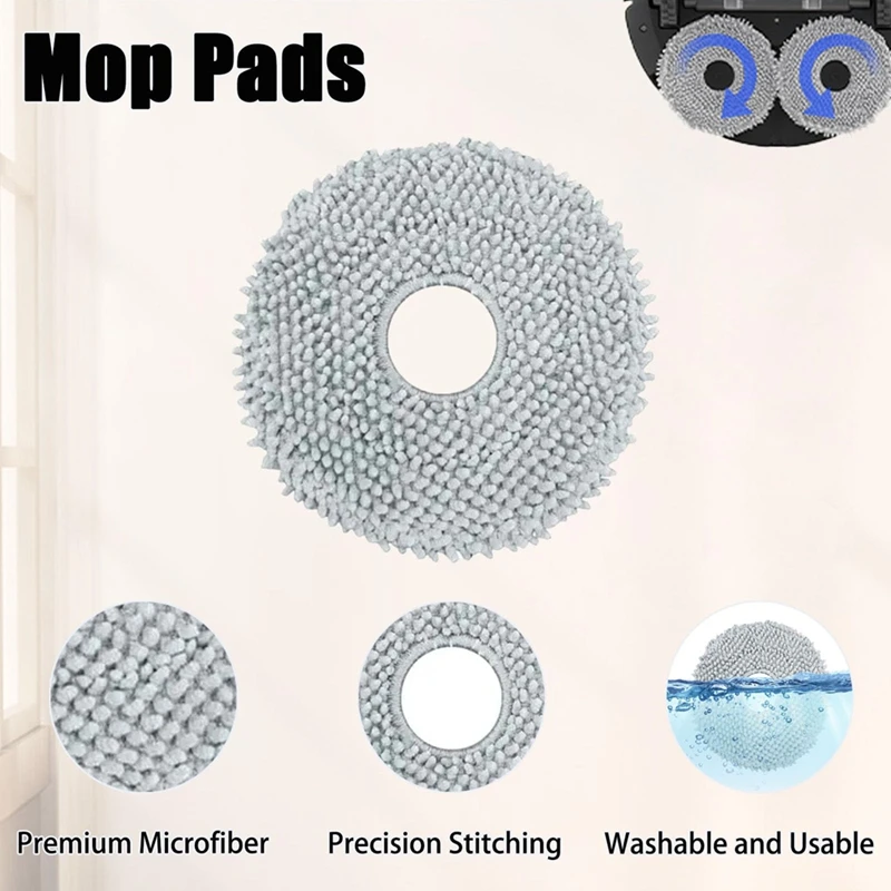 Vacuum Accessories For Roborock Qrevo S/Qrevo Pro/Qrevo Maxv Cleaner Robot Mop Cloth Pads Vacuum Dust Bags Hepa Filters