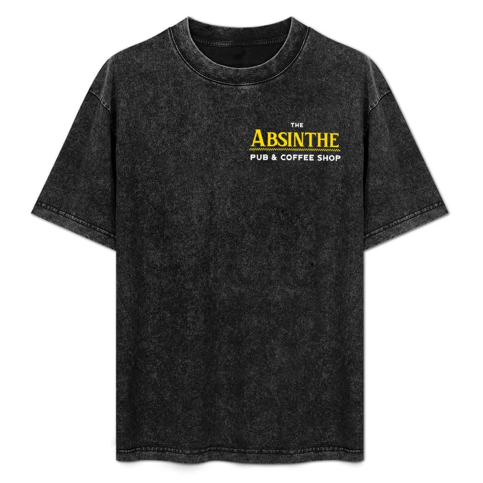 Absinthe Pub and Coffee Shop T-Shirt graphics vintage heavyweight t shirts for men