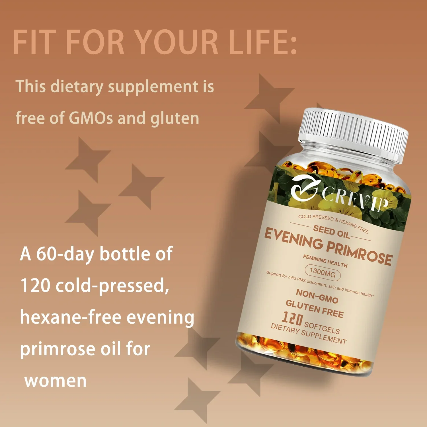 Evening Primrose Capsules - with GLA - Anti-Aging, Whitening, Regulate Hormone Level, Light Spot