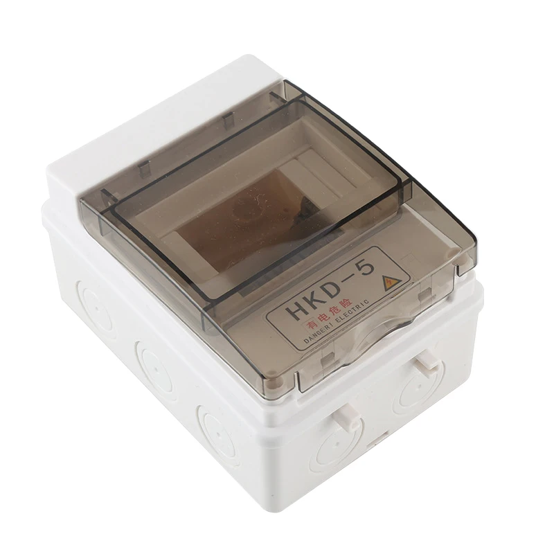 HKD-5 3-5 Way Manufacturer Supplies ABS Material Outdoor Protective Box With Splash Proof And Dust-proof Transparent Cover