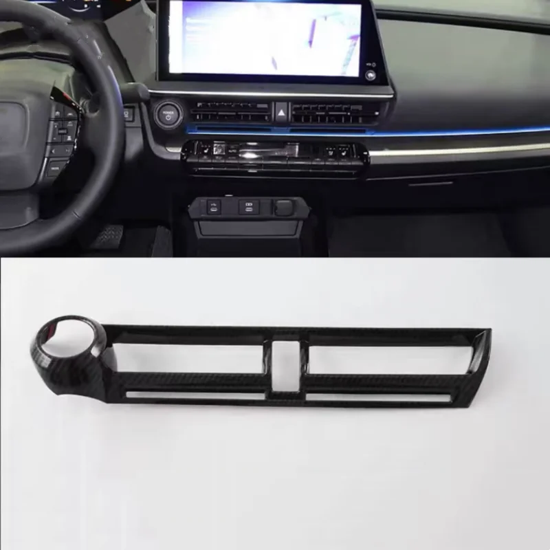 LHD RHD For Toyota Prius 60 Series 2023 2024 ABS Car Center Air Outlet middle Ac Vent Decoration Sticker Cover inner accessories
