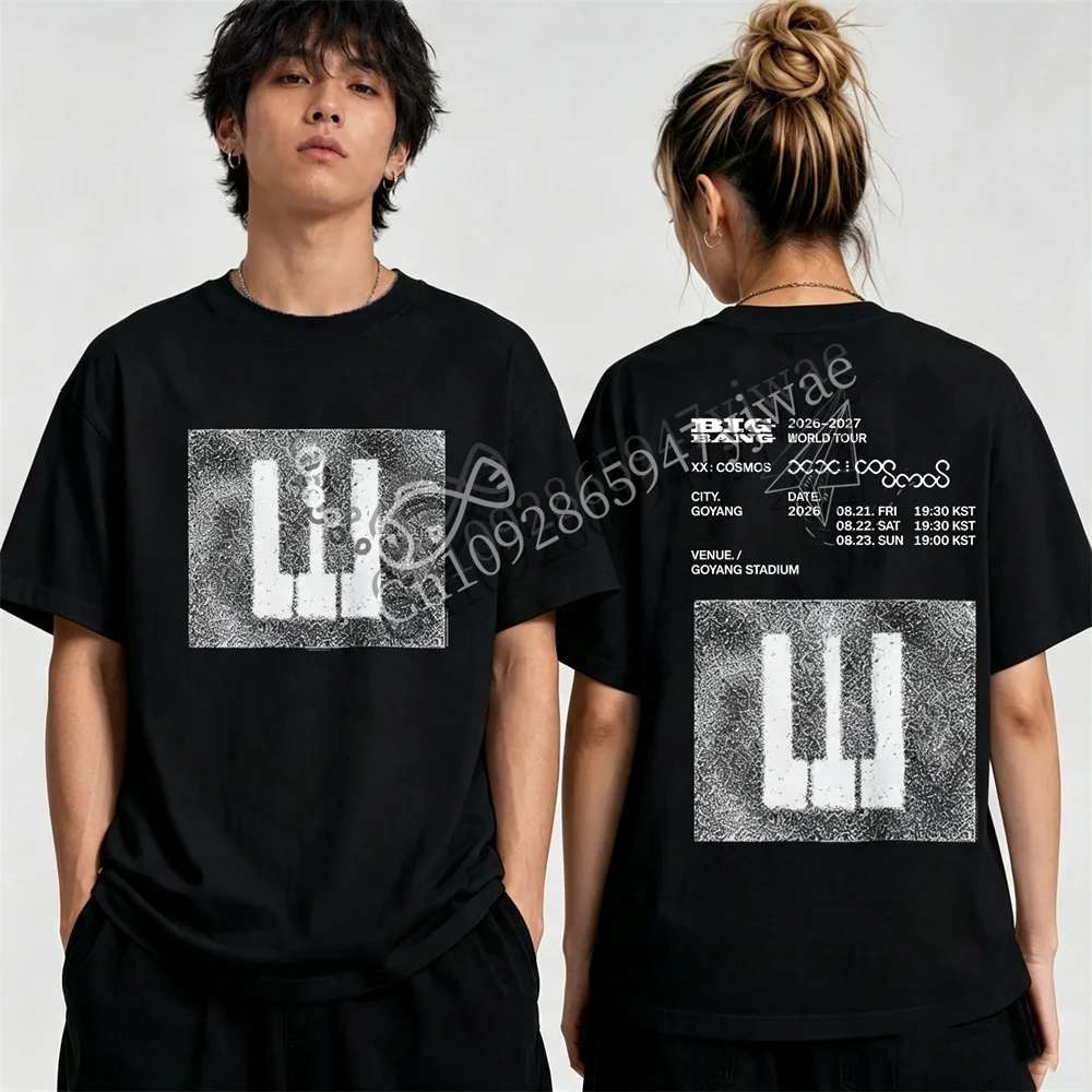 20th Anniversary World Tour Concert XX: COSMOS Fan Gift Casual Printed Short Sleeved Summer Men's And Women's T-shirts Top