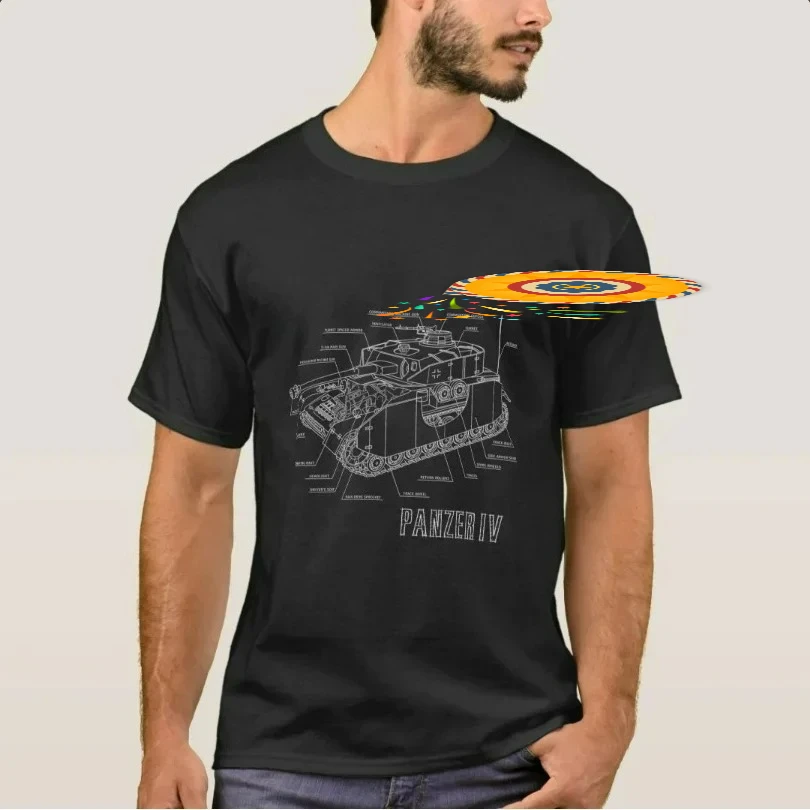 Panzer VI Ausf. E Tiger Tank T-Shirt 100% Cotton O-Neck Summer Short Sleeve Casual Mens T-shirt Size S-3XL