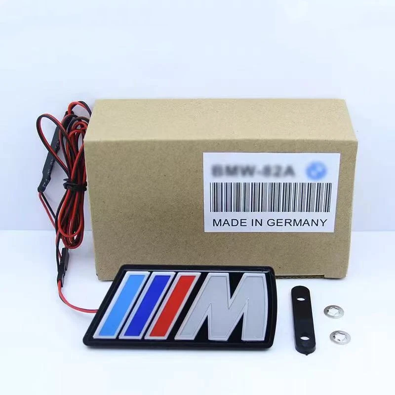 تصفيف السيارة السيارات أضواء الشبكة الأمامية مصباح لتهيئة الجو لسيارات BMW M شعار E46 E39 E90 E91 E60 E36 E92 E30 E34 E70 ضبط الملحقات