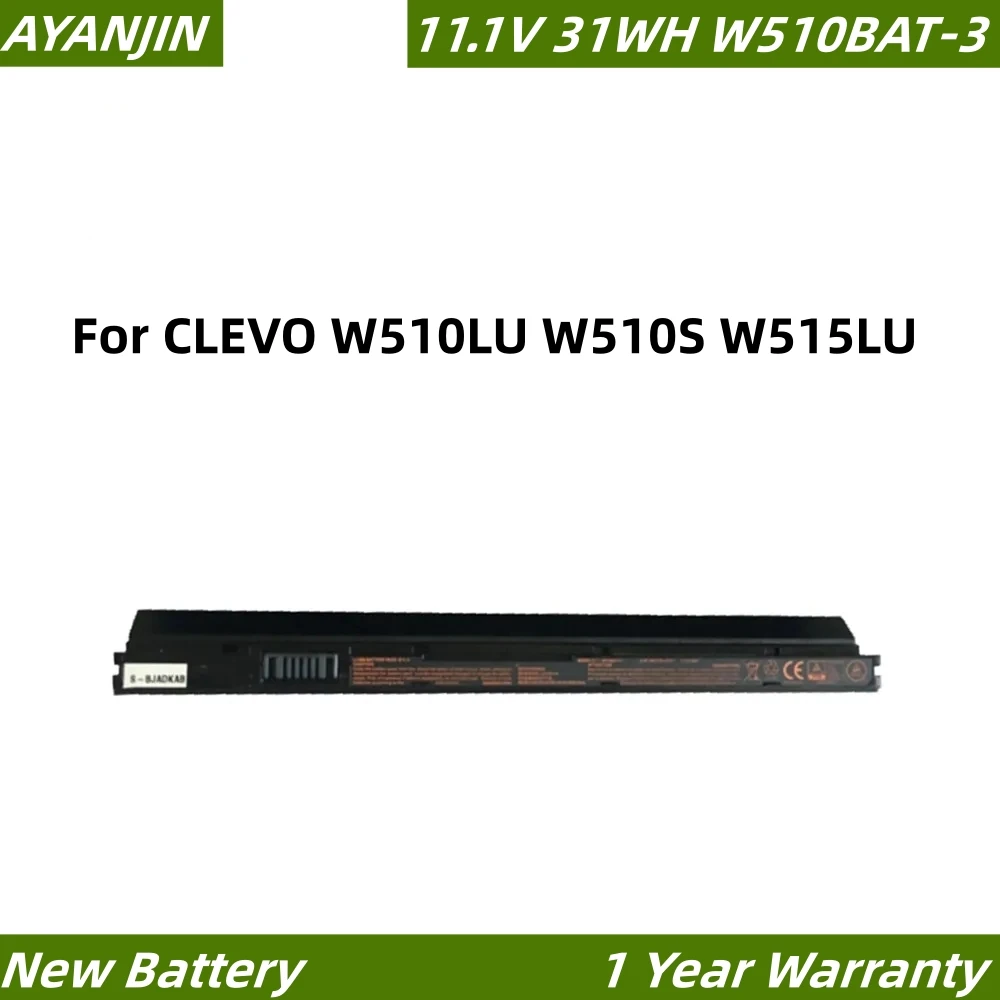 bateria do portatil para clevo w510bat3 series notebook w510lu w510s serie w515lu 687 w510s 697 w510s4292 6 87 w510s 42f2 111v 31wh 01