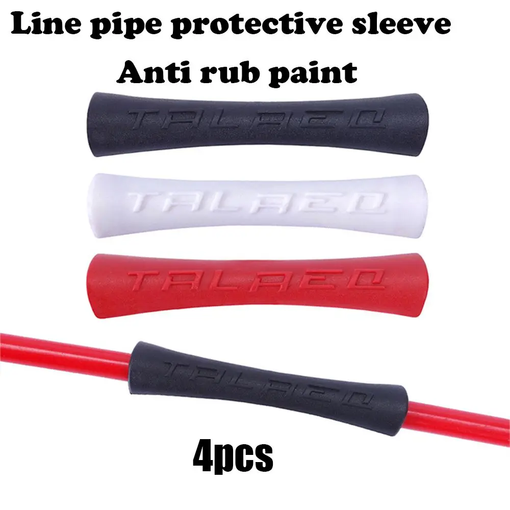 4pcs/lot New Mountain Bike Ultralight Rubber Shift Brake Bicycle Cable Protector Line Pipe Sleeve Anti Scratch