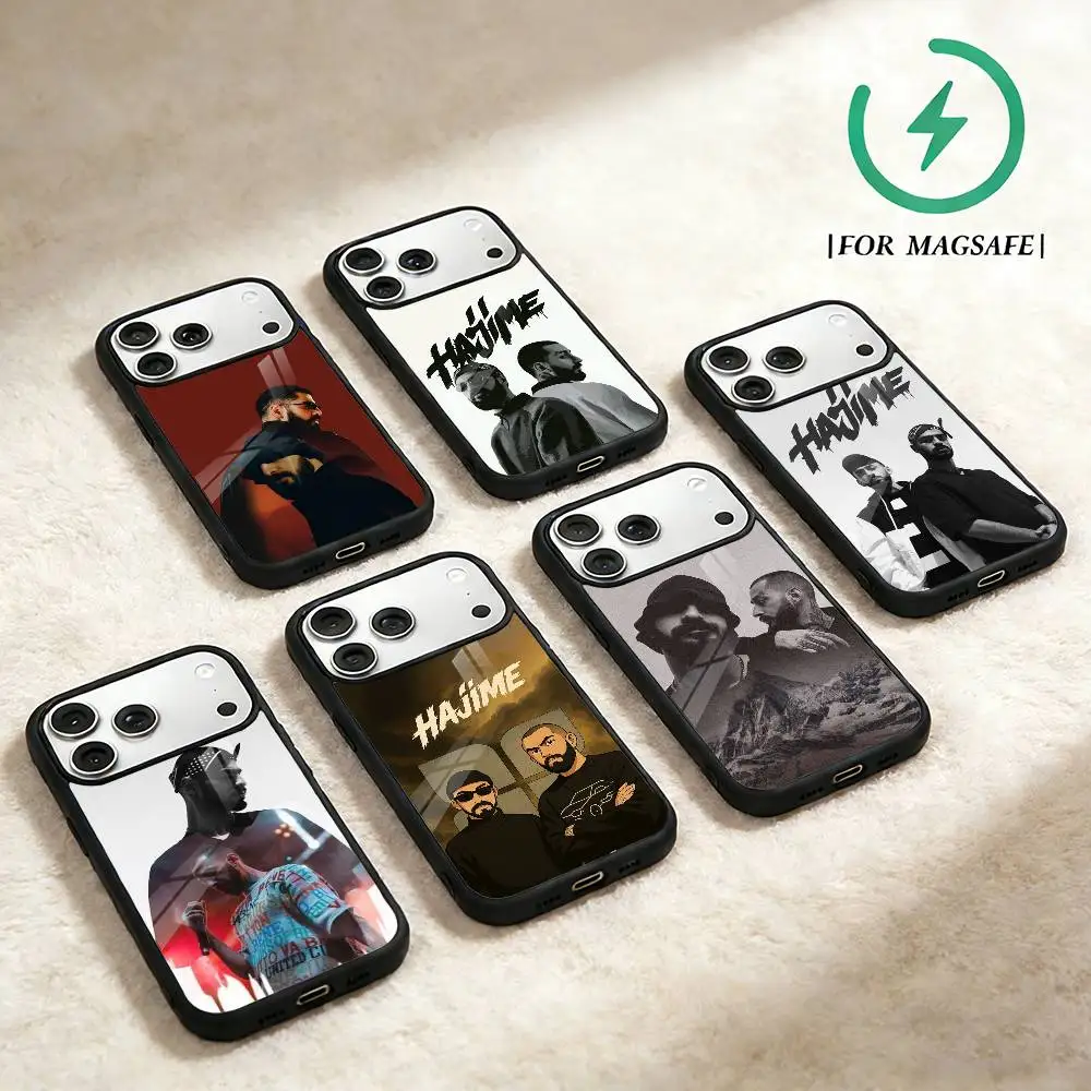 

MiyaGi H-Hajime Andy Panda Phone Case For iPhone 17 16 15 14 13 12 Pro Max Plus for Magsafe Mirror Wireless Magnetic Cover