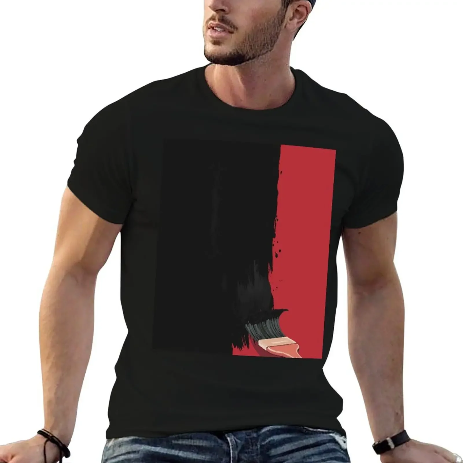 

Paint It Black T-Shirt funny shirt cotton sports fans men graphic t shirts