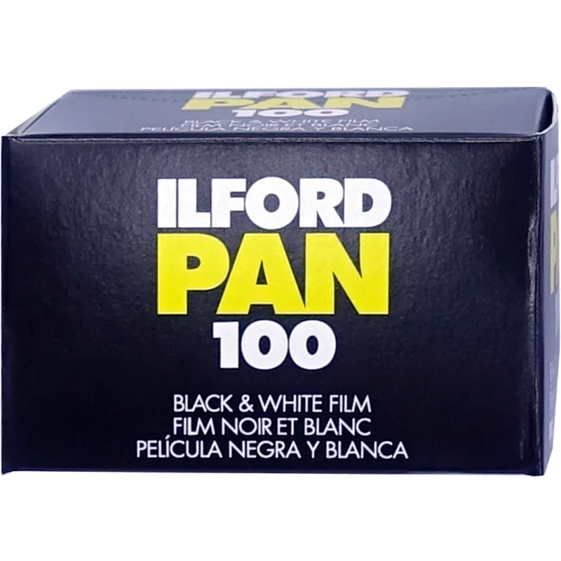 1/3 Roll ILFORD PAN 100 135 35mm Black and White Negative Film 36 Exposures MVP CAMERA