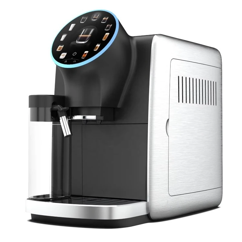 

Intelligent Round Screen Italian Pump Automatic Coffee Machines with 19 Bars Pressure DIY Coffee