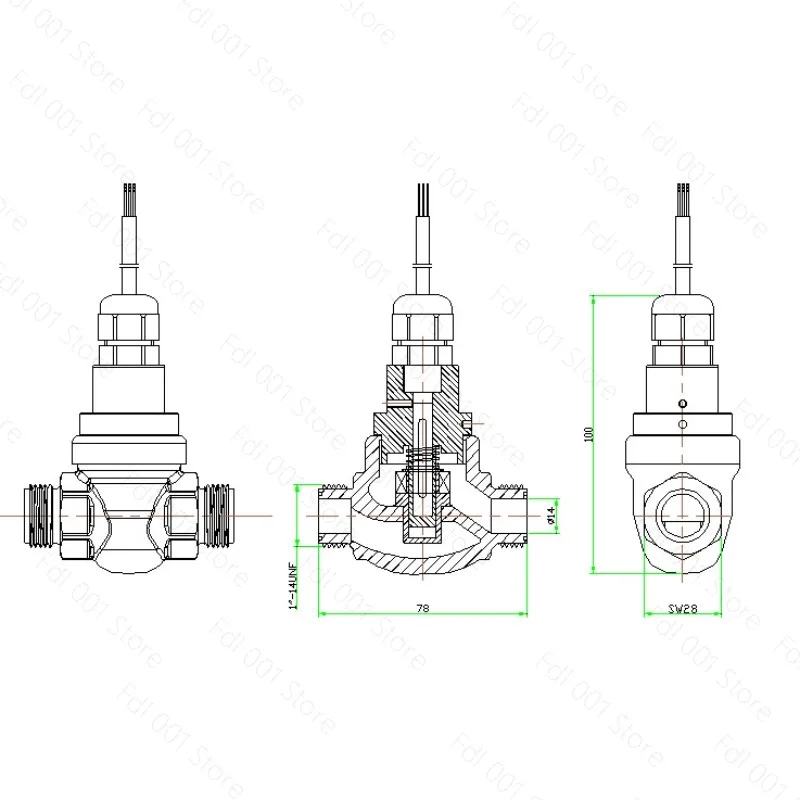 For Bitzer Refcomp Screw Oil Flow Switch FF-015RMS-125/138(GPF45- 025/40/60-11)