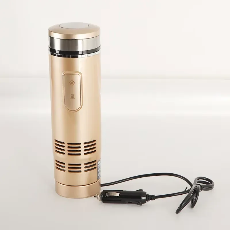 12V Portable Car Heating Cooling Cup 2 in 1 Travel Mug for Summer Cold Drink Outdoor Insulation Beverage Warmer Chiller