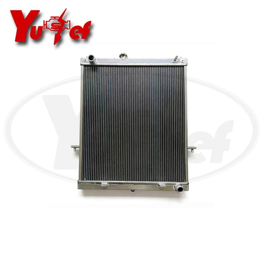 All aluminum radiator For Nissan PATROL Y61 GU 3 4 5  02 Onwards 4.8LTR without OVERFLOW PIPE MT 48mm # 21460-VC200 21460VC200