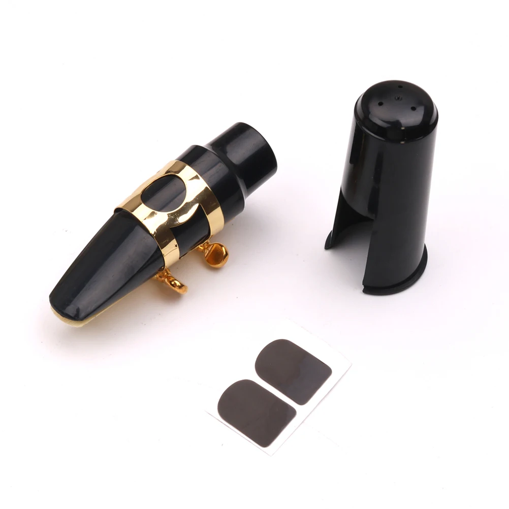 

Alto Sax Mouthpiece with Pads Saxophone Buckle Patches Small Accessories Bamboo Cap and Reed