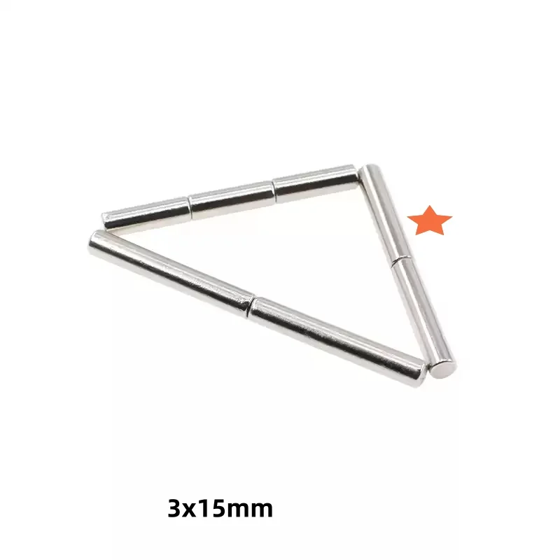 3x15 mm Powerful Strong Magnetic Magnets 3mmx15mm Permanent Neodymium Magnets 3x15mm Small Round Magnet 3*15 mm