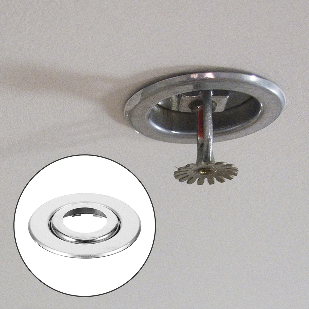 

10pcs Stainless Steel Fire Covers Decorative Escutcheon Flange Pipe Cover For Decoration Wall-Mounted Ceiling Sprinkler Head