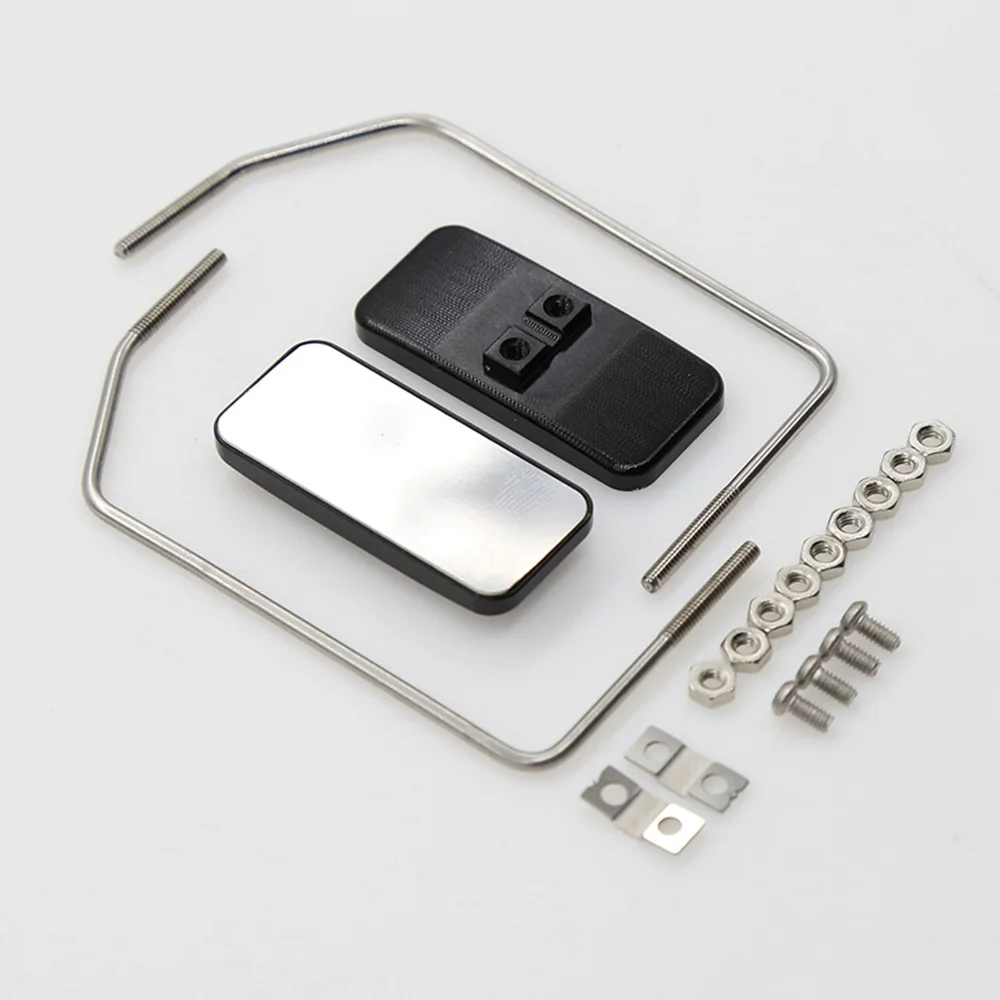 ABME New Metal Rearview Mirror for 1/10 RC Crawler Car TRX4 D90 SCX10 1/14 Truck MAN Upgrade Parts
