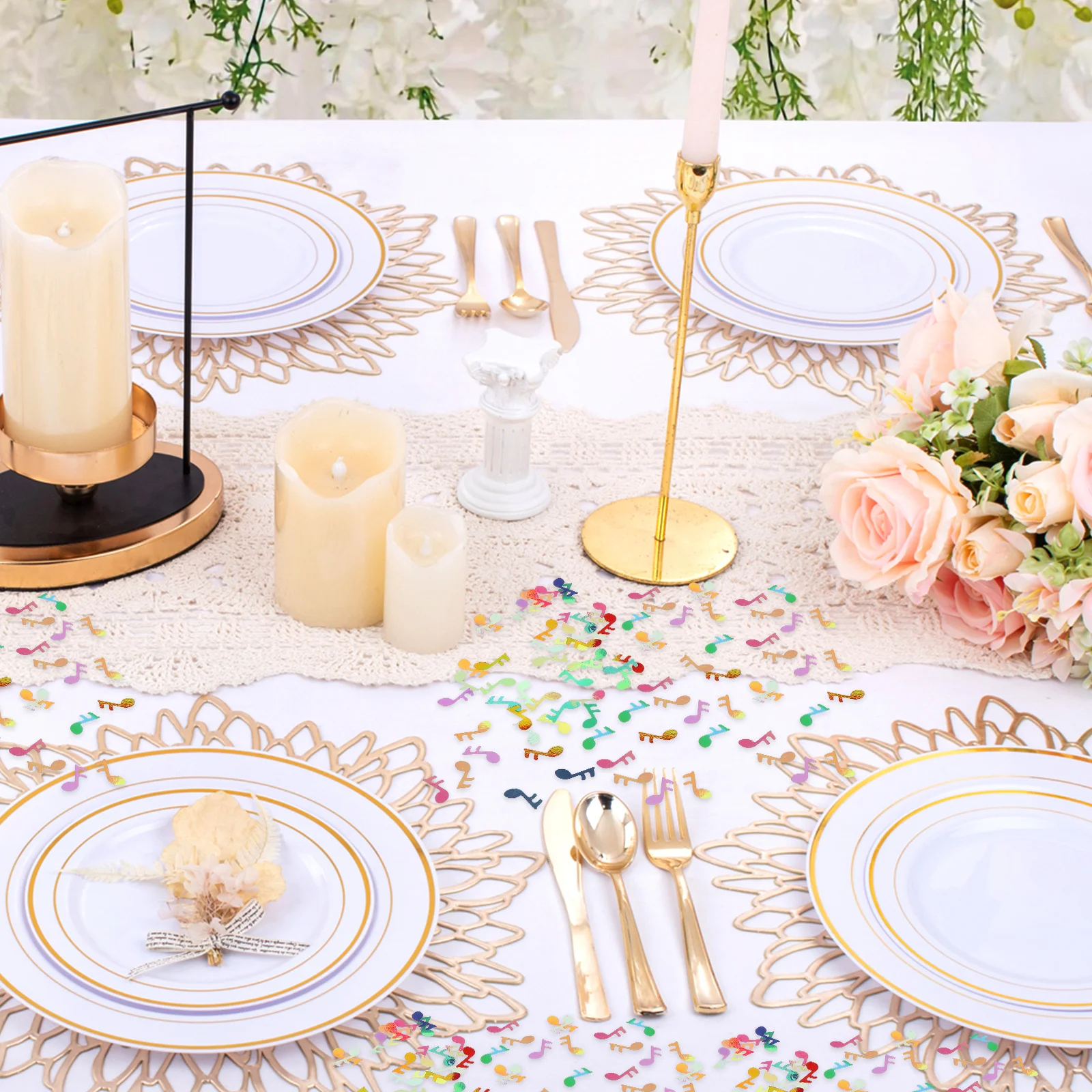 

1Pack 15G Musical Note Confetti Premium Material Romantic Atmosphere Decor for Music Party Wedding Birthday Musical Confetti