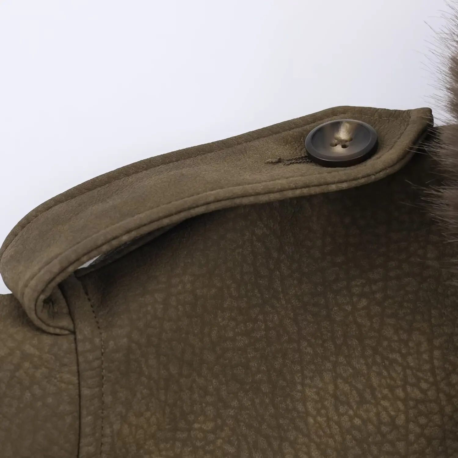 Women's Loose Removable Faux Fur Collar Suede Fabric Jacket Female With Large Pockets 2025 Autumn Winter Casual Jackets Coat