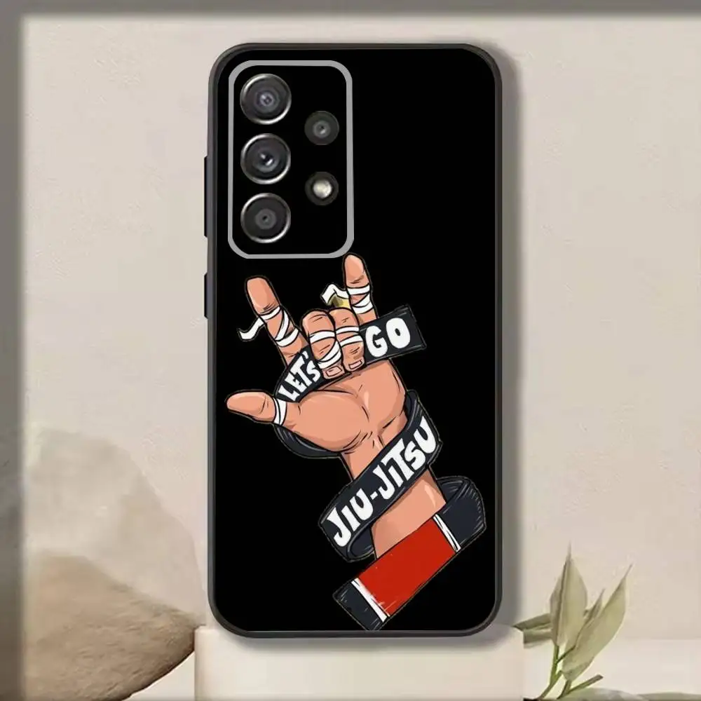 B-BJJ B-Brazilian Jiu Jitsu  Phone Case For Samsung S25,S24,S21,S22,S23,S30,Ultra,S20,Plus,Fe,Note,10,9,5G Black Cover