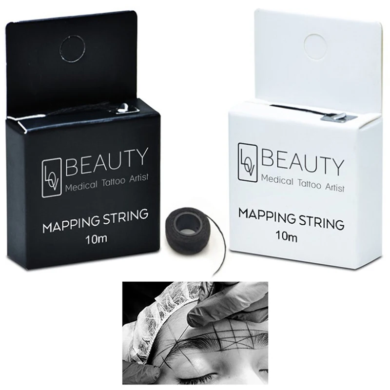 ไหมเขียนคิ้วแบบมีหมึกในตัว 1 ม้วน สำหรับการสักคิ้วถาวร