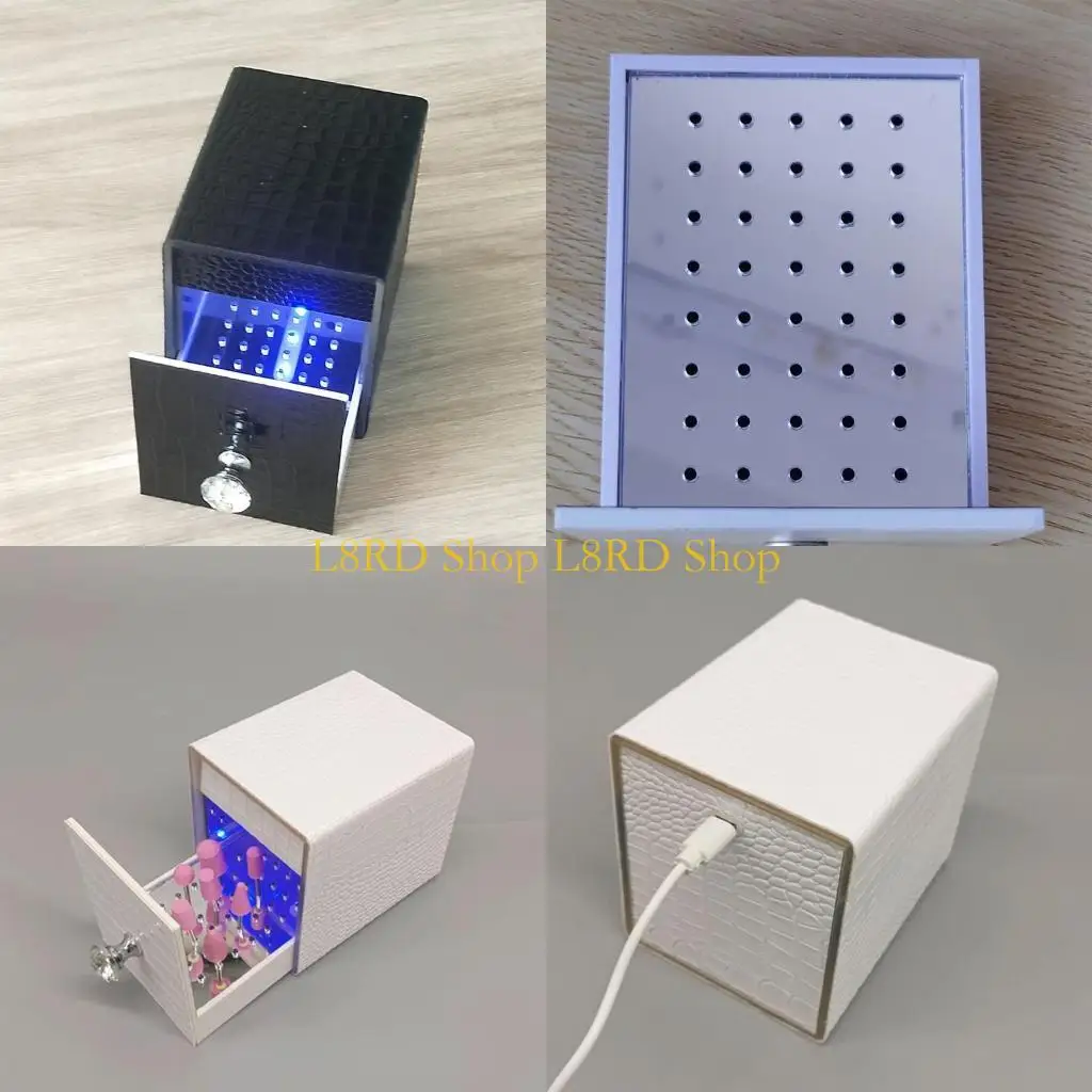

L8RD Manicure Tools Blue Light Hands Havel Art Art Cleaner Portable-Plug-In для домашних художников по ногтям 4 цвета