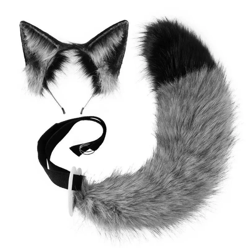 New Disney Nick Wilde cartoon animation movie cosplay ear headband set gift personalized creative cos simulation fox tail prop