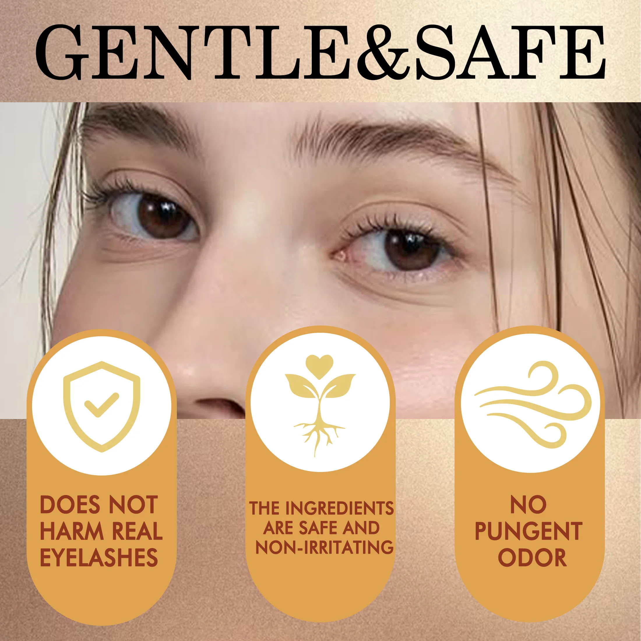 MANJESEN DIY Eyelash Glue & Cream Remover Kit Waterproof Individual Lash Adhesive, Long-Lasting, Quick Unloading, Safe for eyes