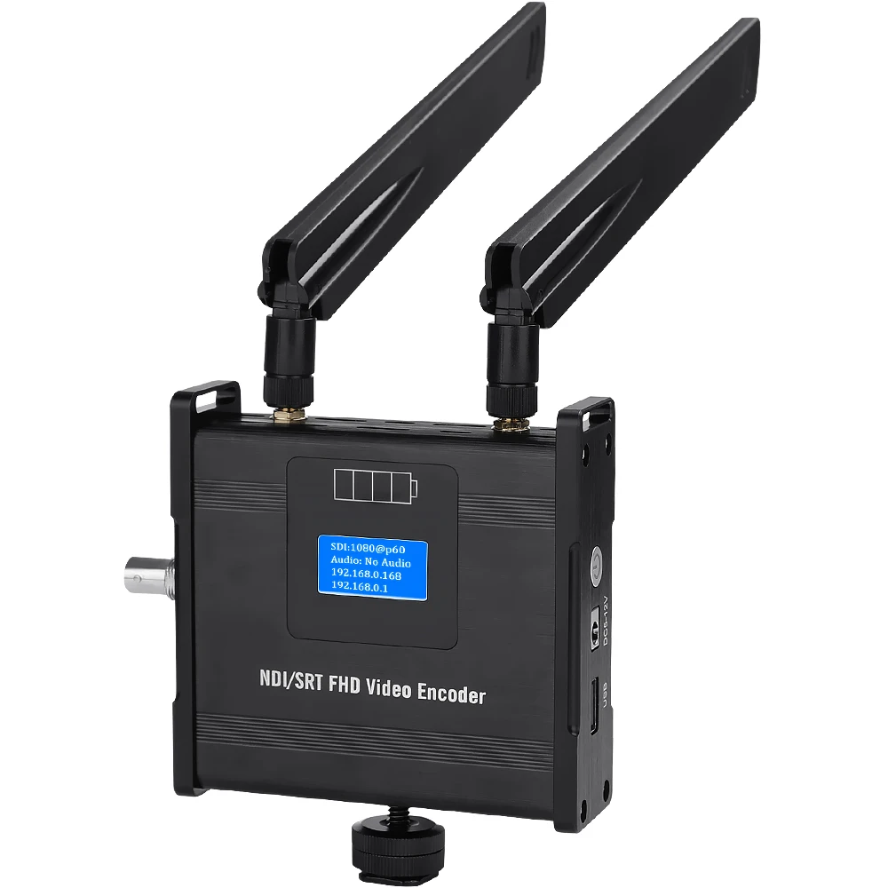 H.265 H.264 SDI Live Broadcast WIFI Video Encoder HEVC NDI RTMP SRT UDP RTSP HLS HTTP Live Streaming Streamer support Battery