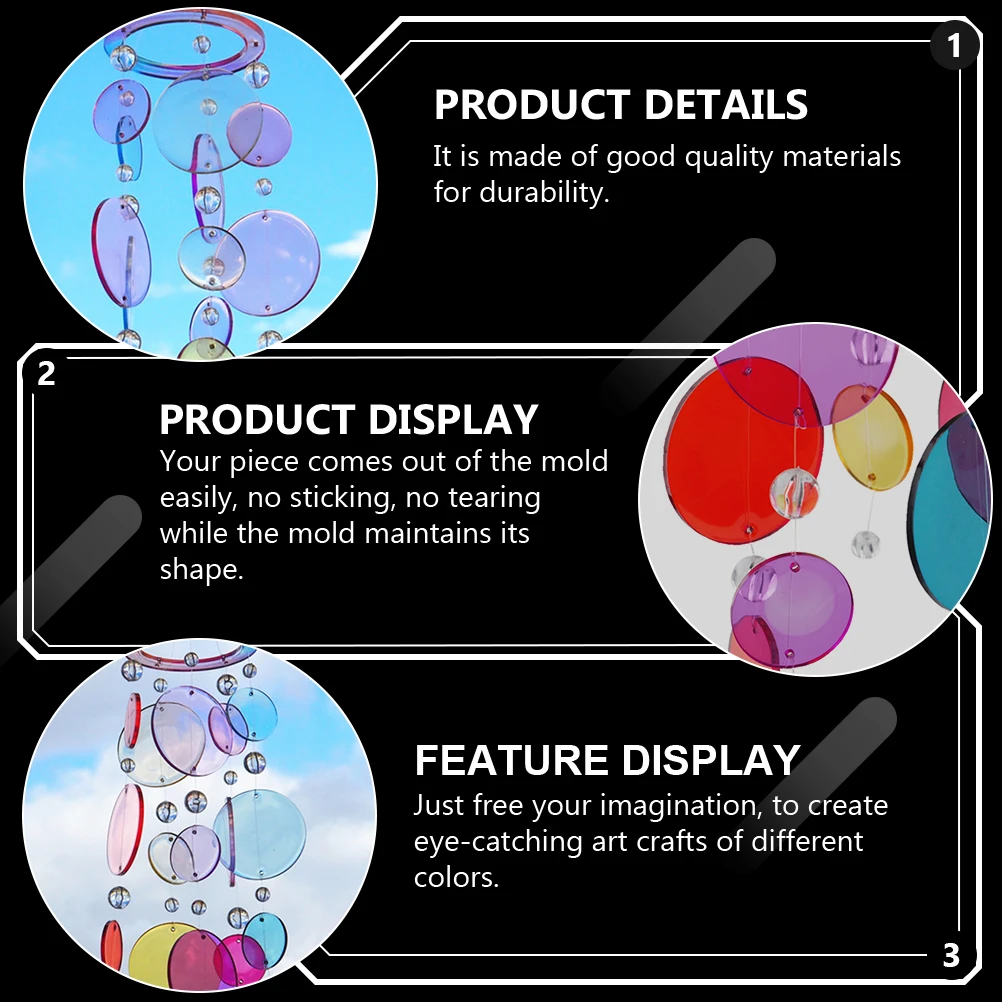 

1 set 1 Set Epoxy Molding Pendant Making Kit Silicone Wind Chime Handmade Mold Pendant Making Diy Craft Epoxy Hanging Mold