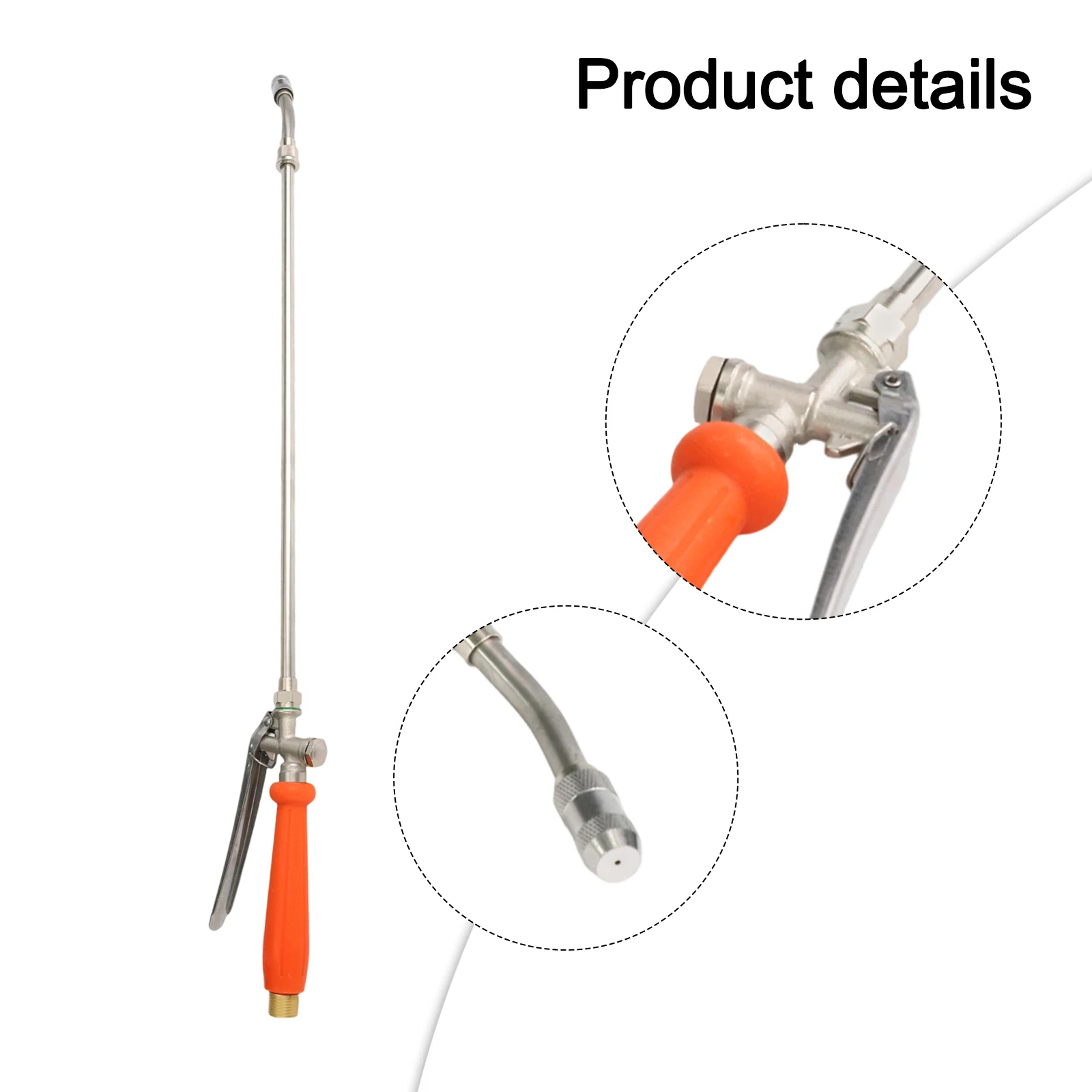 

Ergonomic Handle 72cm Spray Wand Compatible With 1 4in Hoses For Car Cleaning Multi Purpose Spray Wand For Cleaning