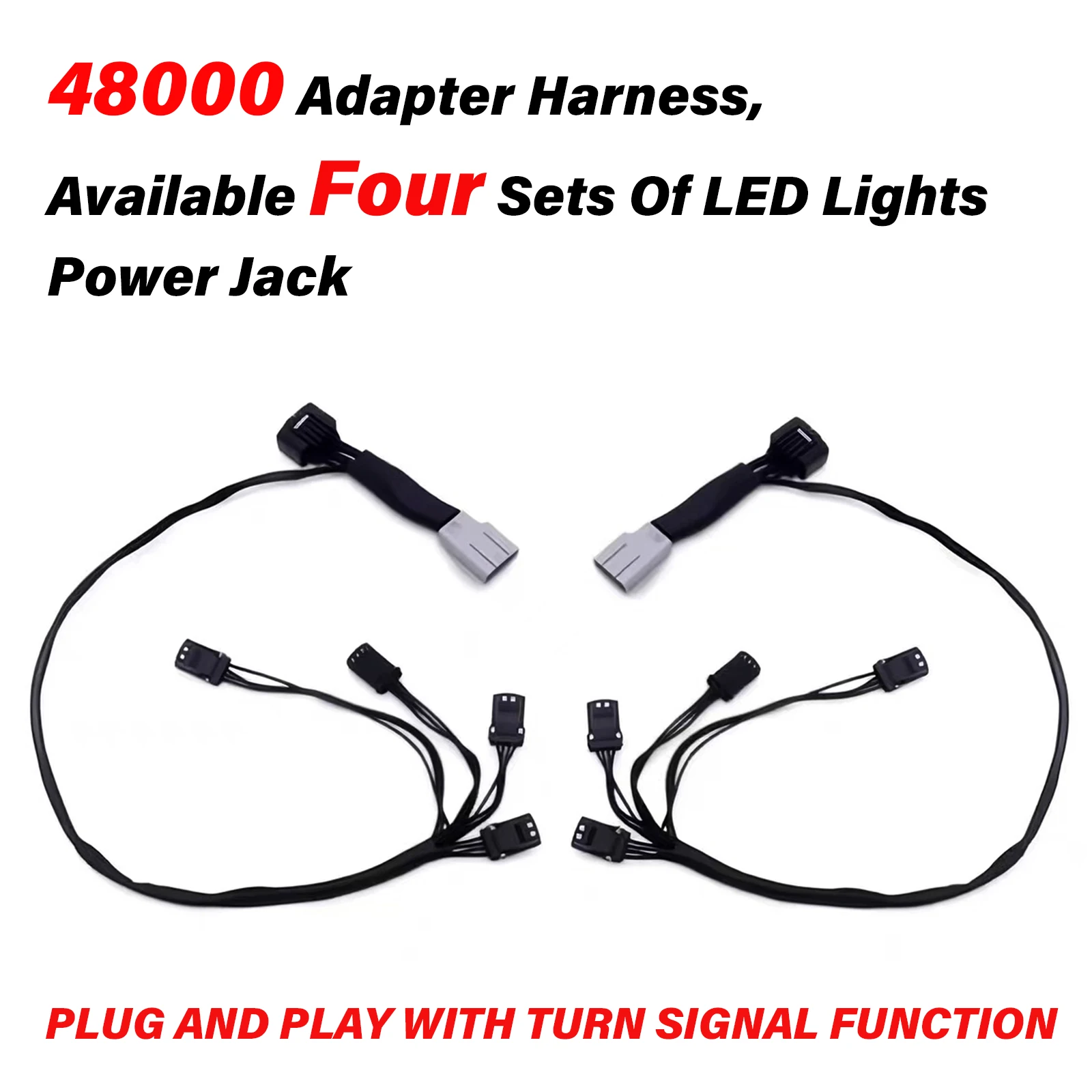 Fits For Honda GoldWing1800 2018-UP 48000 Adapter Harness Motorcycle Turn Signal Light Synchronization Applicable Wiring Harness