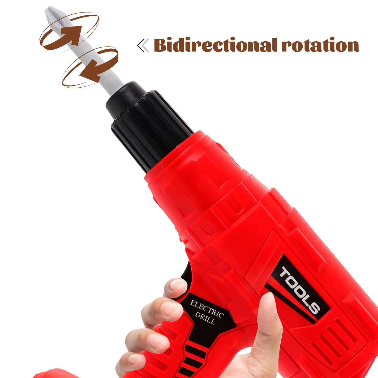 Electric Drill Plastic Repair Plaything Interesting Children Kids Supply Hand Training Develop Skills Brain Hand Coordination