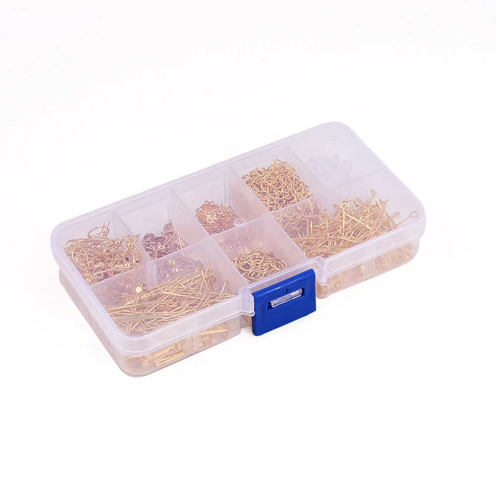 

1 Set of DIY Earrings Accessories Handmade Jewelry Material Ear Jewelry Accessories Golden (Single Box)