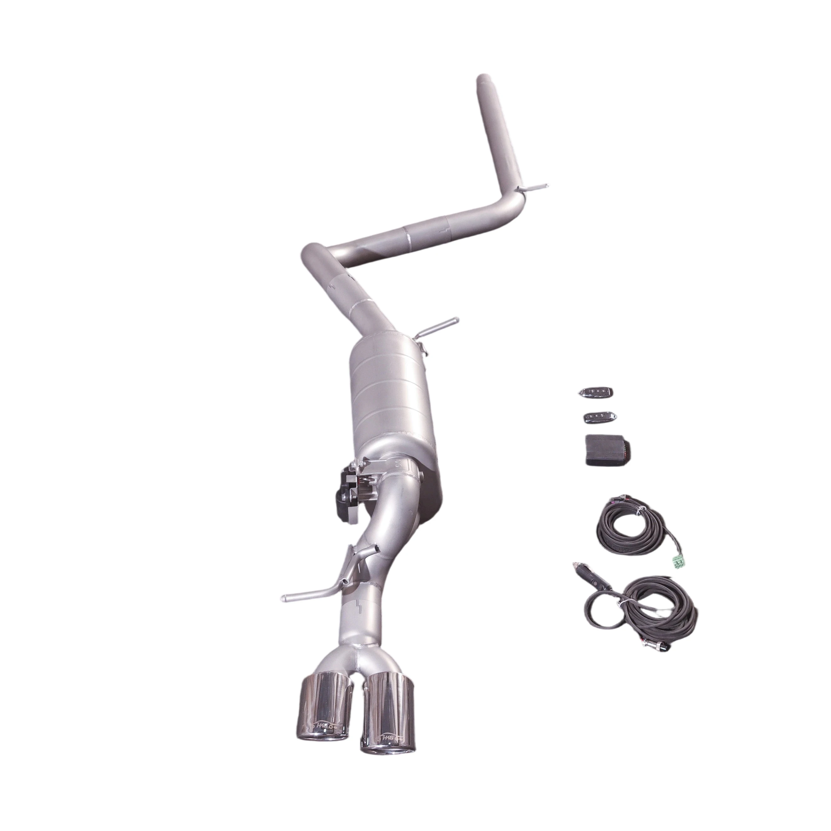 

For 2015-2017 Audi A1 1.4T 8X high-performance catback exhaust system, SUS304 with valve muffler. Fits OEM diffuser.