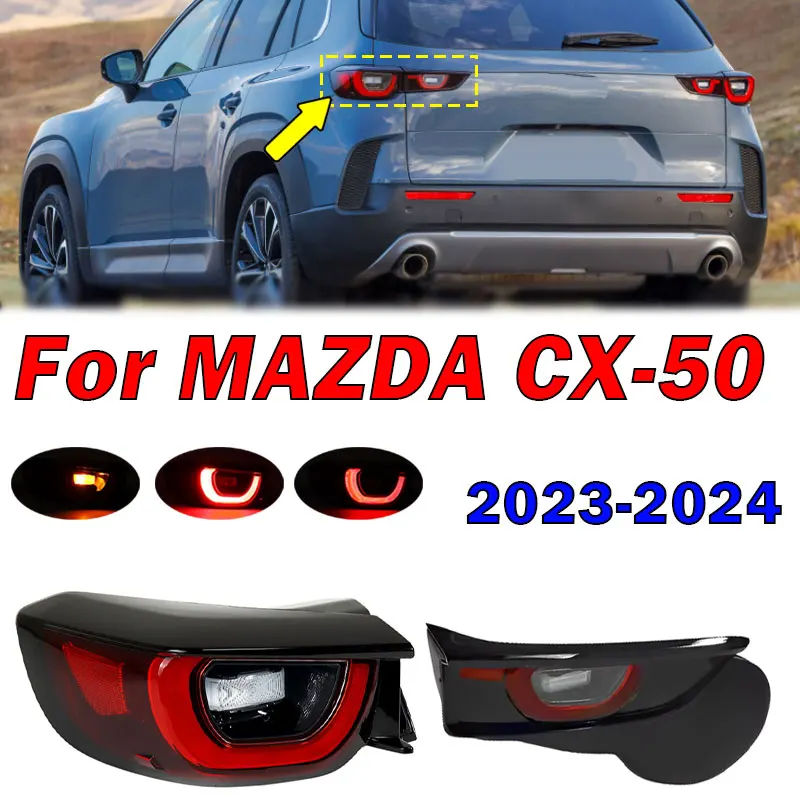 

For Mazda CX-50 2023 2024 LED Tail Light Steering Flashing Light Rear Light Brake Signal Lamp Car Accessories Taillight Assembly