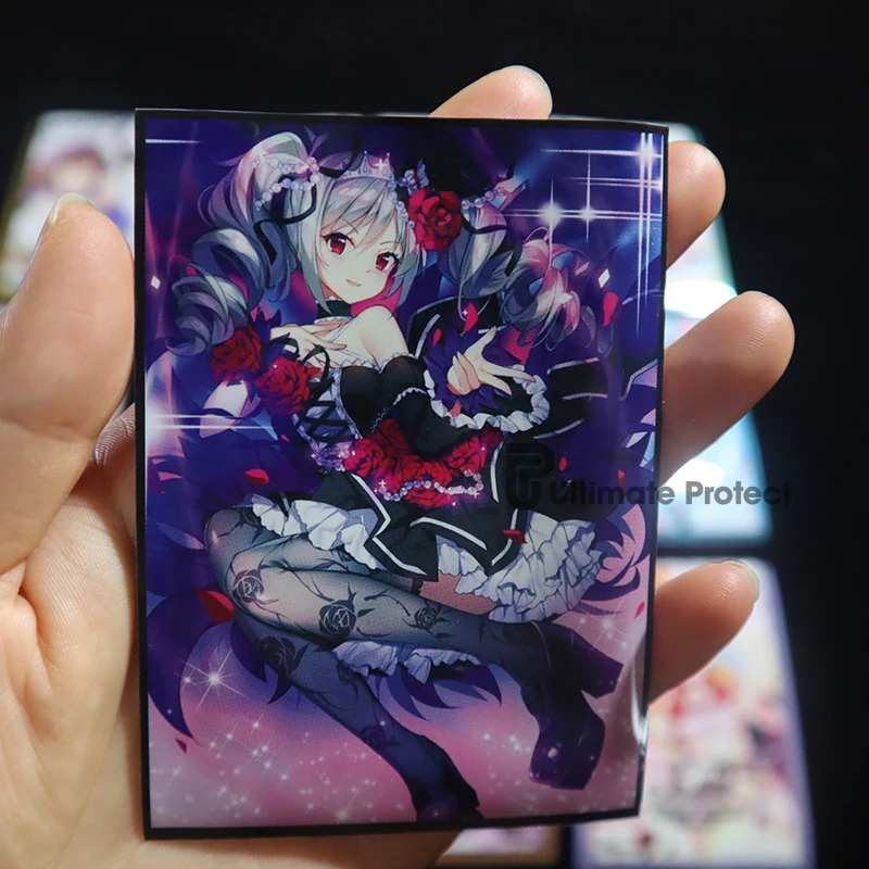 60PC Cartoon Card Sleeve 66*91mm Super Cute Anime Card Sleeve Japanese Comic Cartoon Anime Movie Card Holder Lovely Card Sleeves