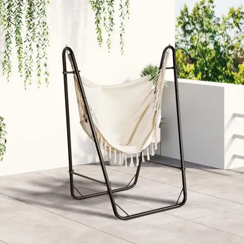 Hammock Chair w/ Metal Stand, Hammock Swing w/ Side Pocket